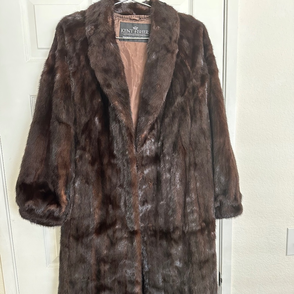 Vintage Kent Fisher Mink Coat - Full Length Mint Condition